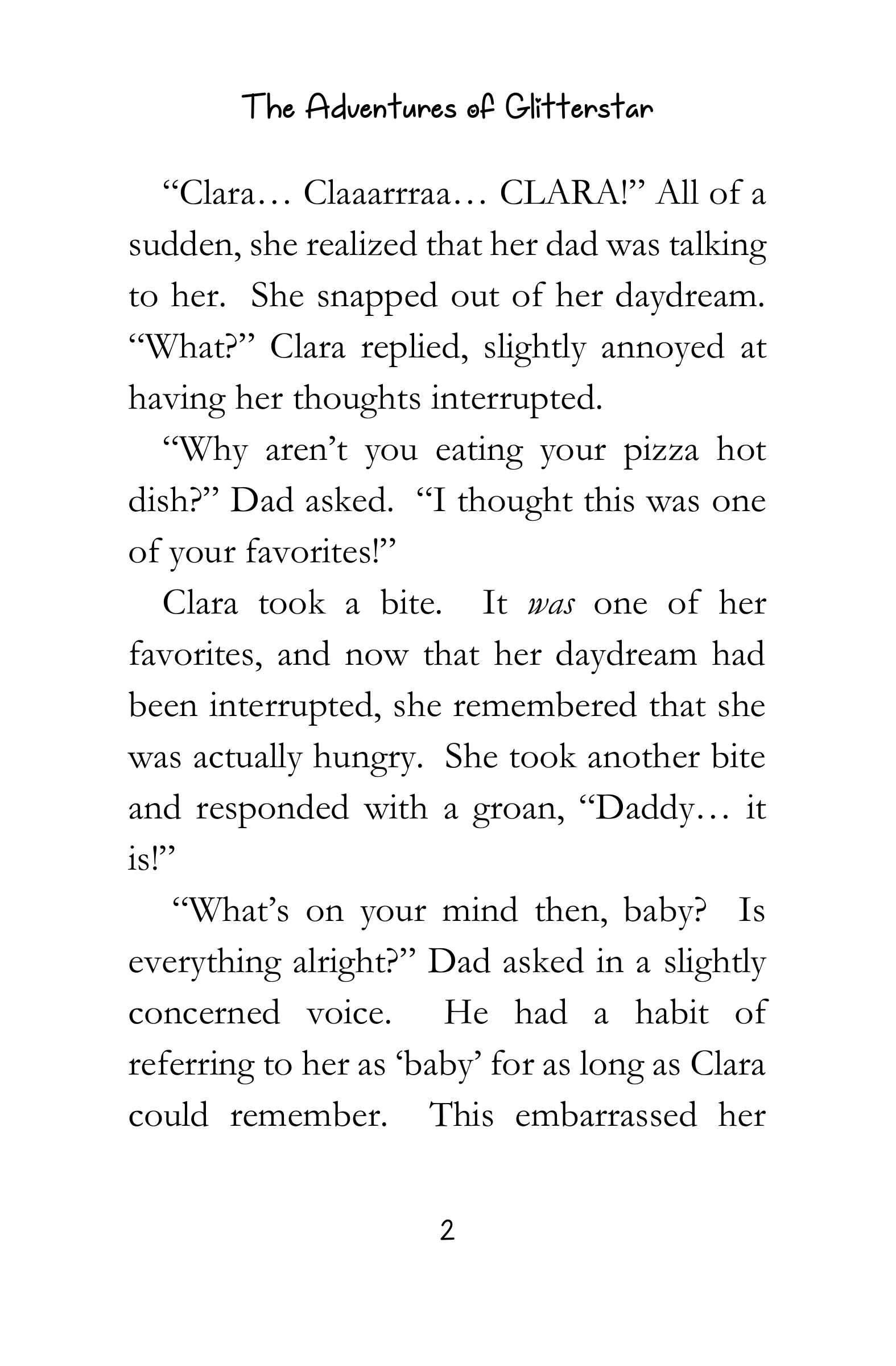 Glitterstar Unicorn from Space Preview Page 2