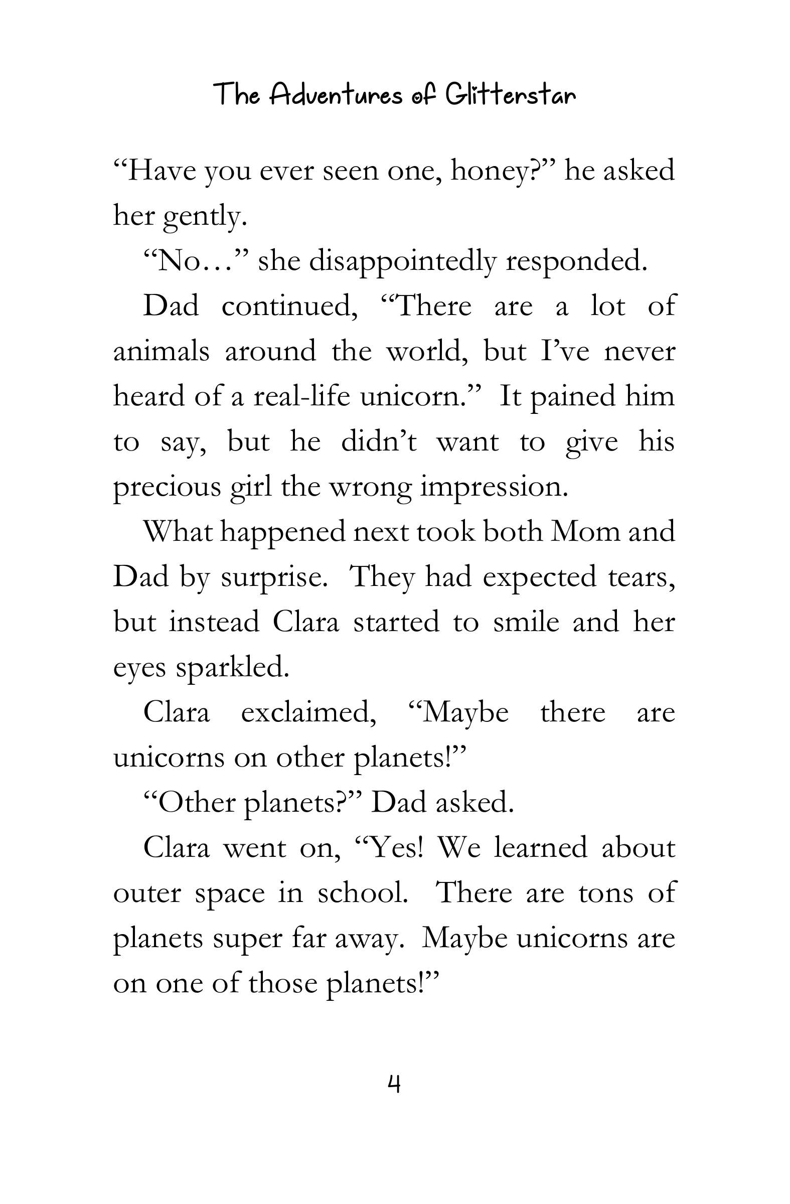 Glitterstar Unicorn from Space Preview Page 4